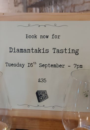 Diamantakis Wines at Planet of the Grapes, London