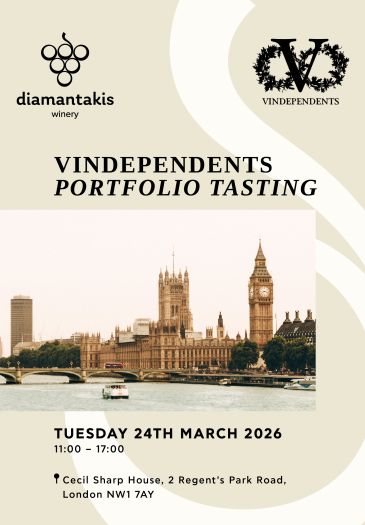 Το Οινοποιείο Διαμαντάκη στο Vindependents Portfolio Tasting 2026, Λονδίνο